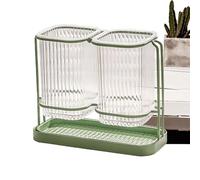 Utensil Holder for Kitchen | Modern Spoon Soup, Fork and Chipboard | Home Accessories, Clear Kitchen Organizer, Spatula Tool Storage for a