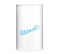 Utensil Holder White Galvanised Steel