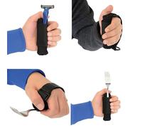 Utensils Holder Strap - Hand Strap Tool Holder | Cuff Holder Spoon Holder for Support Weak Grip Daily Writing Children Patients Food Aid for People