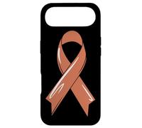 Uterine Cancer Awareness Ribbon Fighter Endometrial Chemo Case for iPhone Air