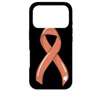 Uterine Cancer Ribbon Survivor Fighter Endometrial Chemo Case for iPhone 17 Pro