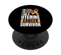 Uterine Cancer Warrior PopSockets Adhesive PopGrip