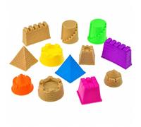 Uteruik 6pcs Castle Sand Clay Mould Building Pyramid Sandcastle Beach Sand Toy Model Building Sets