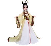 Uteruik Chinese Girl Doll 12-Joints Ancient Hanfu Fairy Ball-Jointed Doll with Dress Clothes Birthday Xmas Gift for Kids Boys Girls Toddlers (#B)