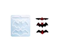 Uteruik Halloween Silicone Resin Mould Bat Earrings Pendant Mould Epoxy Resin Casting Molds for Making Resin Casting Crafts Decoration