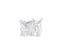 Uteruik Metal Cutting Dies Stencils Music Performance Template Moulds Embossing Tool for DIY Scrapbooking Paper Card Craft (#A)