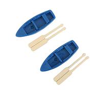 Uteruik Miniature Fairy Garden Blue Boat Oars Mini Decor Accessories Gardening Decoration Kit, 2pcs (g-#20)