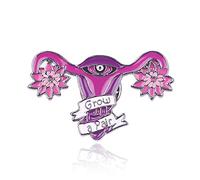 Uterus Brooch Pins Medical Ovaries Brooch Badge Lapel Pin Nurse Enamel Pins Uterine Medicine Brooches Gifts for Medical Doctor Nurse Women Graduation Student, M, Metal, enamel