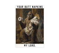 UTGN Bigfoot Butt Napkins Animals Poster Canvas Poster Wall Art Print Picture Paintings 20x30inch(50x75cm)