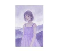 UTGN Her Melancholy Is Pale Purple Canvas Poster Wall Art Print Picture Paintings 24x36inch(60x90cm)