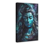 UTGN Lord Shiva Bholanatha Canvas Print Canvas Poster Bedroom Decor Landscape Decor Gift 12x18inch(30x45cm)