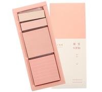 UTHCLO 1 Box Pastel Sticky Tabs Memo Pads Portable Self-adhesive Multi-use Note Stickers for School Office Home Use Creative Decorative Design with Strong Adhesive and Ample Quantity