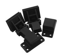 UTHCLO 1 Pair Black Turntable Dust Cover Hinges Replacement with Smooth Lid Movement for Record Player, Universal Turntable Cover Parts for Home Audio Equipment