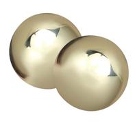 UTHCLO 1 Pair Massage Balls Hand Rolling Balls Brass Round Smooth Polished Delicate Portable Relax Muscles Hand Therapy Tool for Muscle Relief and Stress Reduction