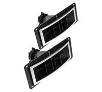 UTHCLO 10-inch Brushed Aluminum Horn Tweeter LED Light, Stage Speaker Accessories Set of 2, Black 198x82mm Loudspeaker Tweeter for Live Sound and Dj Equipment