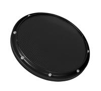 UTHCLO 10-Inch Carbon Fiber Drum Practice Pad with Built-In Metronome Black Drum Pad for Beginners and Portable Accessory for Effective Rhythm Training