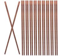 UTHCLO 10 Pairs Wooden Kitchen Chopsticks Reusable Wood with Practical Traditional Design Dishwasher Safe for Home Dining and Asian Cuisine
