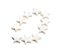 UTHCLO 10 Pcs Pack Star Shape Guitar Dot Inlays Made of White Seashell Mini Size and Easy to Remove Features, Suitable for Mandolin and Guitar Fretboard Decorations
