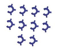 UTHCLO 10 Pcs Plastic Keck Clamps Laboratory Clips for Conical Standard Ground Glass Joints High Strength Plastic Clamp Tongs for Secure Chemical and Scientific Experiment Random Color