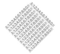 UTHCLO 10 Sets Adjustable Number Price Cube Display Blocks for Jewelry Retail Transparent Black Digit Price Tags for Shop Counters Sturdy and Clear