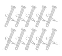 UTHCLO 10 Sets Scaffold Pins Fixing Pin Lock Carbon Steel Galvanized Metal Safety Design Versatile Application Silver for Elevated Roads and Building Sites