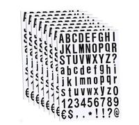 UTHCLO 10 Sheets Self-Adhesive Alphabet Number Stickers Decals for Mailbox Door Sign Labeling Indoor Outdoor PVC Black