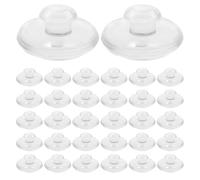 UTHCLO 100 Pairs Eyeglasses Nose Bridge Replacement Pads Silicone Soft Silicone Round Nose Pads Comfortable Support Easy Clip-on Installation for Sports and Outdoor Activities