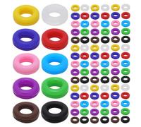 UTHCLO 100 Pairs Silicone Glasses Ear Grip - Eyeglass Ear Cushions - Eyewear Temple Tips - Anti Slip Eyeglasses Hook - Glasses Pads for Spectacle Sunglasses 10-Colors