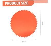 UTHCLO 100 Pcs Red Gear Shape Embossed Seal Stickers Decorative Paper Labels for Envelopes Documents Wedding Invitations DIY Craft with Easy Peel and No Adhesive Needed