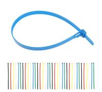 UTHCLO 100PCS Black Nylon Cable Ties Self-Locking Zip Straps for Wire Management Reusable Cable Fasteners for Home Office Garden Travel Workshop and Flexible Cord Bundling