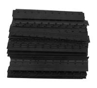 UTHCLO 100Pcs Black Plastic Paper Binding Bars for Office Files, 3Mm Slide Grip Binder Clips for Document Fastening, Suitable for Presentation Folders and School Reports