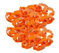 UTHCLO 100pcs Chicken Leg Rings with Numbers for Poultry Identification Lightweight Plastic Bands for Chickens Ducks Geese Smooth Surface Comfortable Fit for Breeds Management