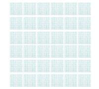UTHCLO 100pcs Disposable Makeup Hand Palettes with Pu Film, Smooth and Easy to Grasp Cosmetic Palettes for Home Use and Salons, Lightweight White Foundation Mixing Plates Random Color