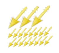 UTHCLO 100PCS DIY Plastic Bird Beak Inserts for Stuffed Animal Transparent Yellow Easy Attachment Crafting Accessories for Duck and Chicken Decoration and Projects