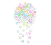 UTHCLO 100pcs Duck Charms Acrylic Animal Beads for Jewelry Making DIY Bracelets Necklaces Keychains Assorted Frosted and Transparent Colors Cute Kawaii Craft Spacer Beads