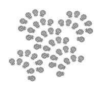 UTHCLO 100pcs Five Element Charm Necklace Pendants Mixed Wood Fire Earth Metal Water Alloy Accessories for DIY Earrings Bracelet Crafting Traditional Chinese Style Blessing Jewelry Charms