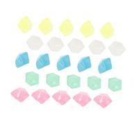 UTHCLO 100pcs Glow Gravel Aquarium Luminous Stones Fish Tank Landscaping Decorative Pebbles Colorful Small Diamond Shape for Aquarium Ornament