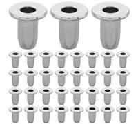 UTHCLO 100pcs Hex Rivet Nuts License Plate Screws Automotive Bumper Retainer Clips Fastening Screw Replacement for Vehicle Models Car Exterior Security