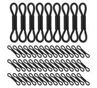 UTHCLO 100pcs Poultry Leg Bands Clip for Small Birds and Quails, Black Elastic Rubber Bands with Snug Fit and Easy to Use Design, for Poultry Care Kit and Bird Enthusiasts