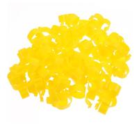 UTHCLO 100pcs Poultry Leg Marking Rings Open Cuff Clip for Chicken Duck Goose, 16mm Identification Bands for Birds, Suitable for 1-5lb Poultry Health Management Random Color