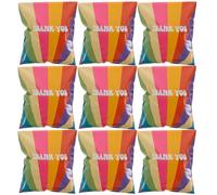 UTHCLO 100pcs Rainbow Color Waterproof Shipping Bags Self-Sealing Thickened Mailing Envelopes for Clothing Packaging Thank You Printed Postal Mailers 25.5x33+4cm