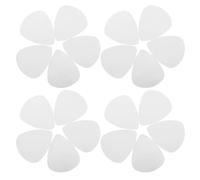 UTHCLO 100Pcs Silver Stainless Steel Bass Guitar Plectrums Flatpick Set for Electric and Acoustic Guitar Jazz and Beginner Picks for Fingerstyle Playing