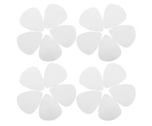 UTHCLO 100Pcs Silver Stainless Steel Bass Guitar Plectrums Flatpick Set for Electric and Acoustic Guitar Jazz and Beginner Picks for Fingerstyle Playing