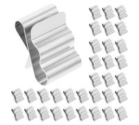 UTHCLO 100pcs Solar Panel Cable Clamps Made of Sturdy 301 Stainless Steel with User-Friendly Design for Long Time Use, Silver Metal Wire Holders for Secure Cable Fixing in Solar Energy