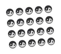 UTHCLO 100pcs Tai Chi Loose Spacer Beads for Bracelet Necklace DIY Jewelry Making Craft Accessory with Unique Design for Adults Crafting Projects