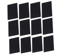 UTHCLO 100pcs Thin Black Aluminum Metal Business Cards Smooth Blank Nameplates for DIY Engraving Laser Printable Metal Tags Suitable for Office VIP and Crafting Uses