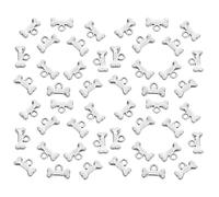 UTHCLO 100pcs Vintage Dog Bone Charms Zinc Alloy Pendants Scratch-resistant Jewelry Making Beads for DIY Bracelets Necklaces Earrings Pet Lover Accessories