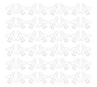 UTHCLO 100pcs White Airplane-Shaped Metal Paper Clips Tiny Decorative Clips Bulk for School Office Use Cute Bookmark