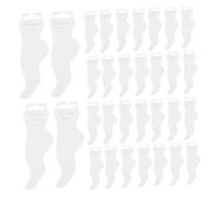 UTHCLO 100pcs White Anklet Jewelry Display Cards with Foot-Shaped Design Premium Paper Tags for Necklace and Bracelet Selling Smooth Surface and Secure Fit for Elegant Jewelry