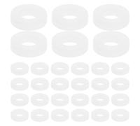 UTHCLO 100pcs White Plastic Drum Washers for Snare Drum Clear Pure Tone Fits Most Brands and Models Musical Instrument Accessories for Kit